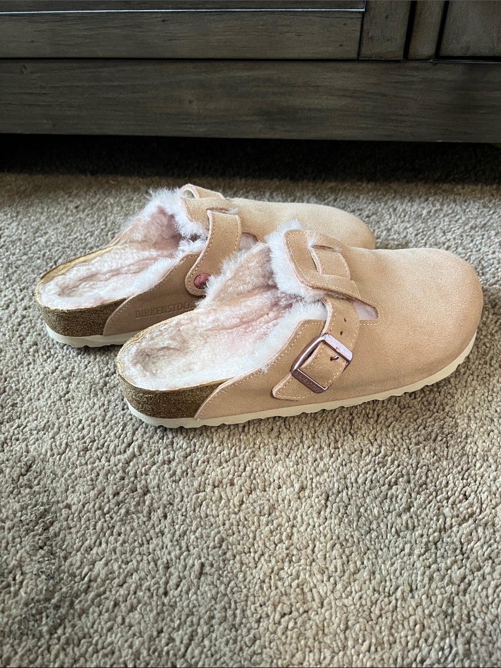 Birkenstock Shearling Boston Clogs